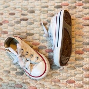 Toddler white  converse shoes